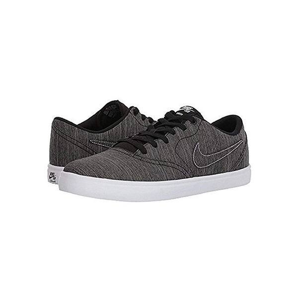 Shop Nike Men S Sb Check Solar Canvas Premium Skateboarding Shoes 11 D M Us Black Black White Overstock 25596580