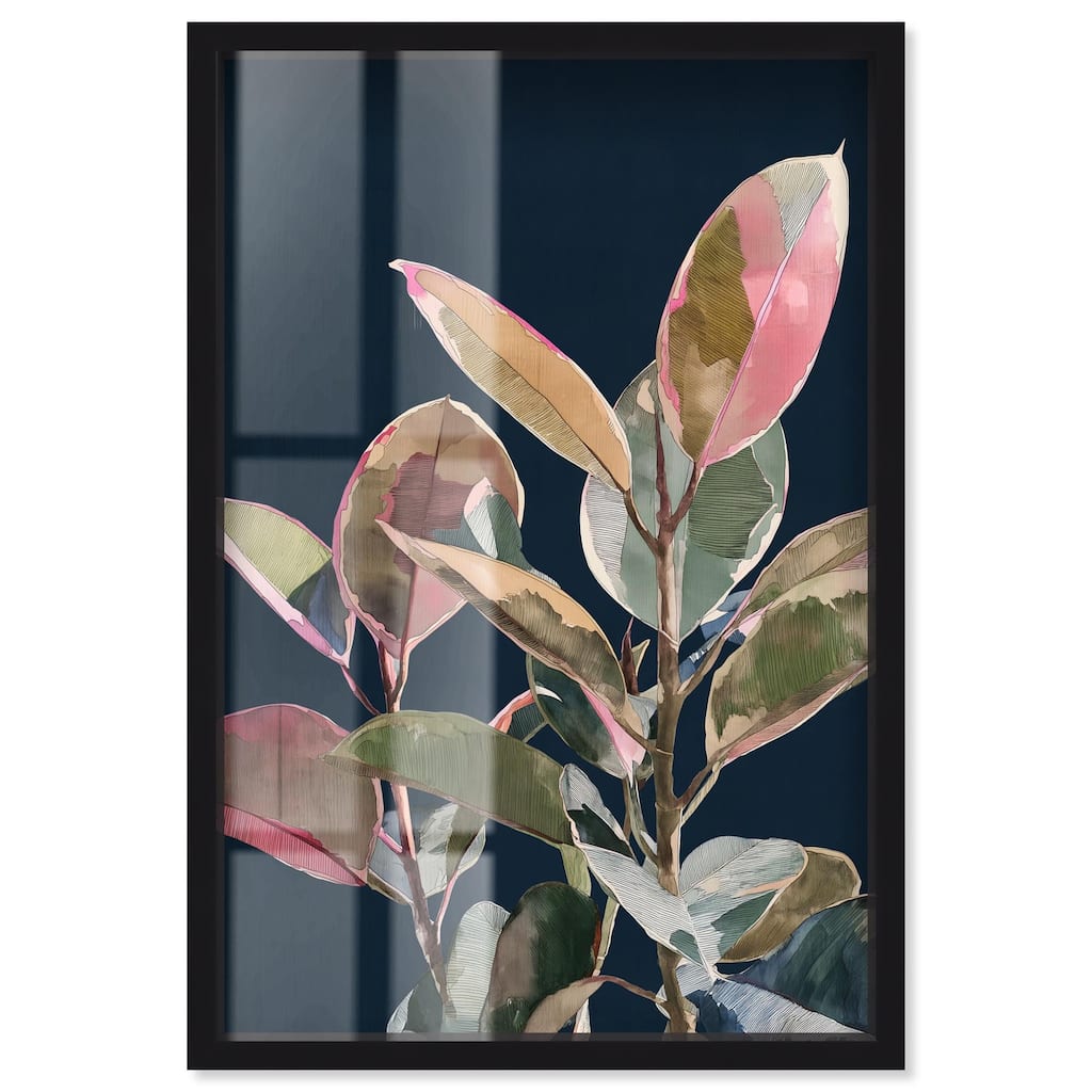 Fuchsia Frond II Shadowbox by Art Remedy