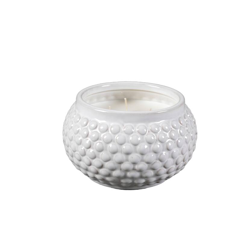 6.38" Ceramic Hobnail Candle (23oz)