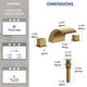 preview thumbnail 25 of 34, Double Handle Waterfall Bathroom Faucet with Pop-up Drain,Widespread 3 Hole Bathroom Sink Faucet