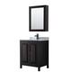 Option Dark Espresso / White Carrara Marble Top / Matte