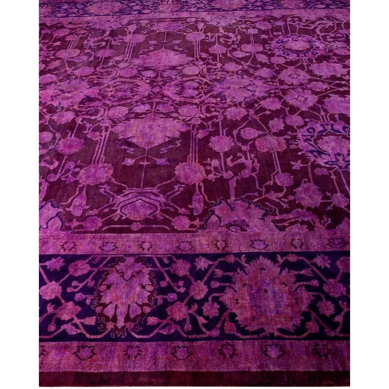 Fine Vibrance One-of-a-Kind Hand-Knotted Area Rug - Pink, 8' 2" x 10' 3" - 8' 2" x 10' 3"