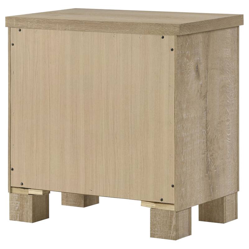 Sansome Weathered Oak 2-drawer Nightstand Bedside Table
