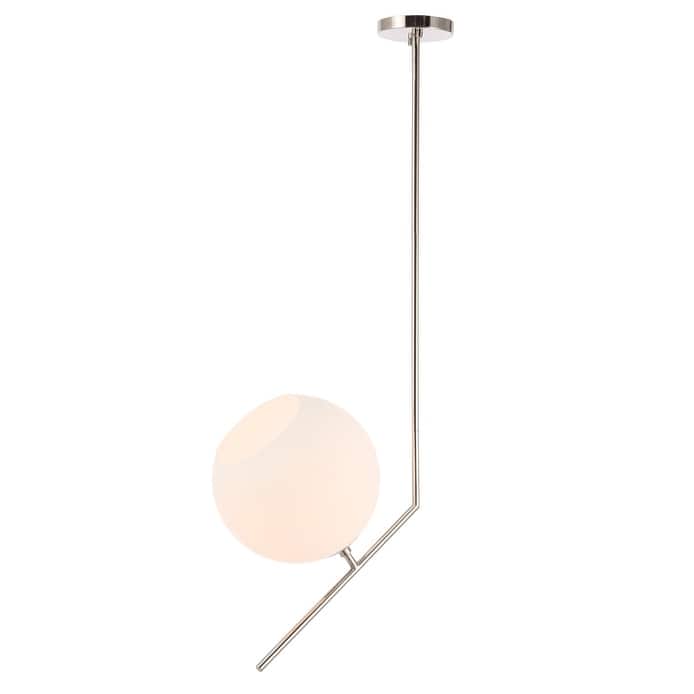 Bastina 10-Inch 1-UpLight Frosted Glass Pendant
