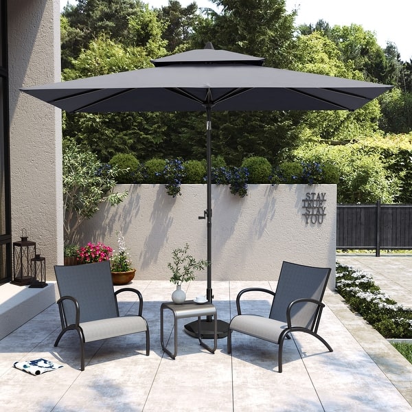 bradsdeals patio umbrella Offset Patio Umbrella & Base from $76 at Brad's Deals