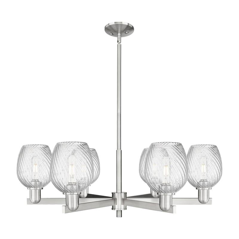 Innovations Lighting Endless Possibilities Arcadia - Salina - 6 Light 36" Stem Hung Chandelier - Satin Nickel