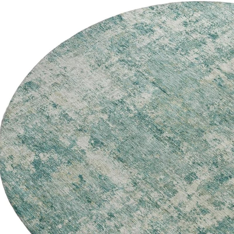 HomeRoots Abstract Transitional Rectangle Outdoor Rug