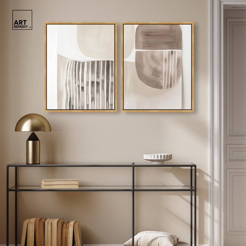 Elements of Quiet Canvas Set of 2 by Art Remedy