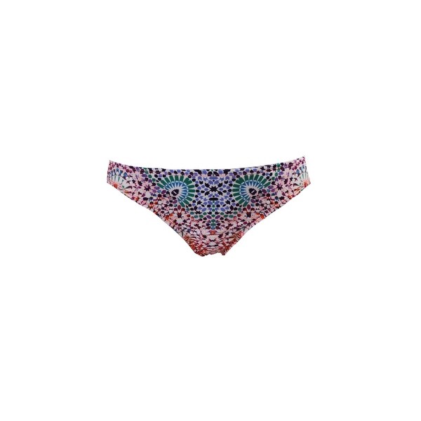 Bar Iii Red Multi Printed Cheeky Hipster Bikini Bottom XL