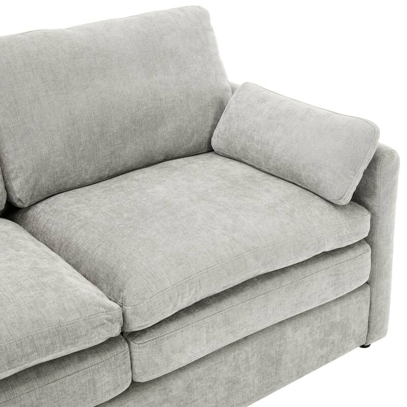 89" Oversized Chenille Cloud Comfy 3-seater Sofa