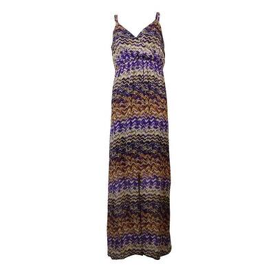 Shop Spense Women S Surplice Empire Chiffon Maxi Dress Abstract