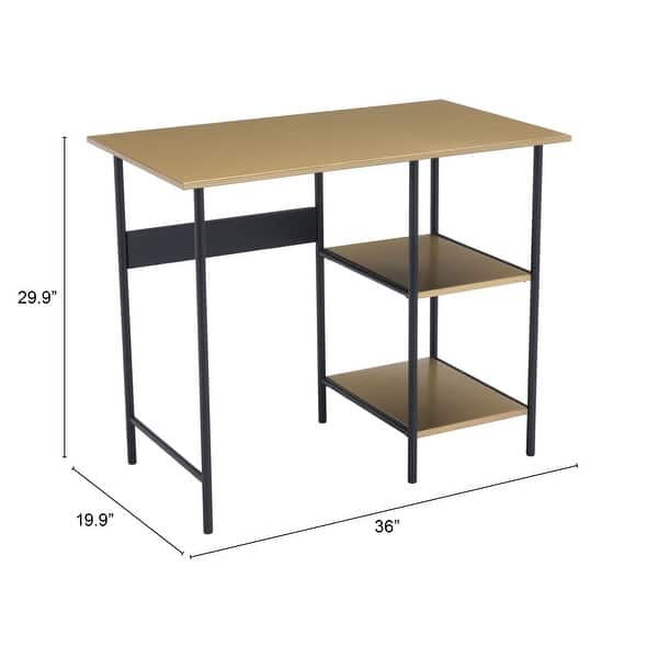 Bottlebrush Desk Brass & Black Bed Bath & Beyond 31478369