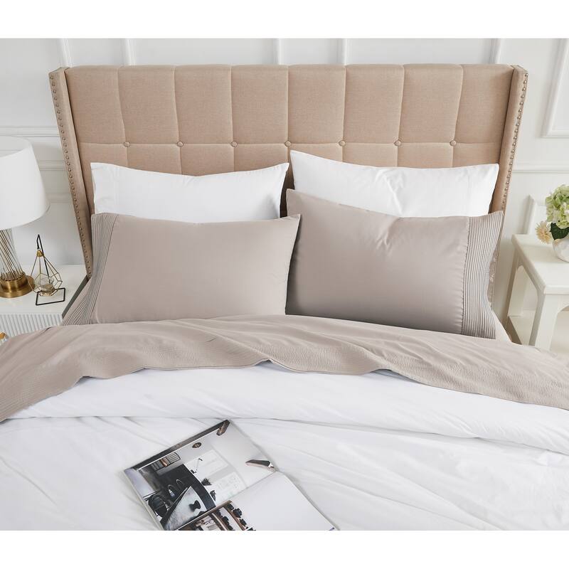 Vilano 21-inch Extra Deep Pocket 4-Piece Bed Sheet Set with Pleated Hem