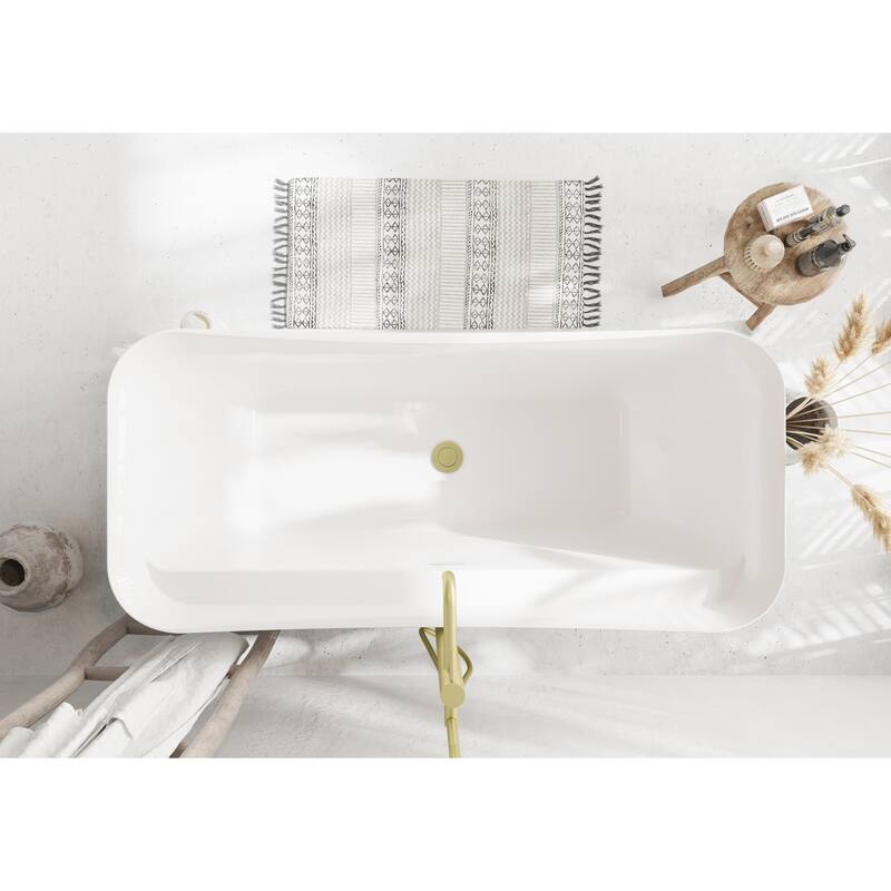 Haley Soaking Bathtub in Glossy White