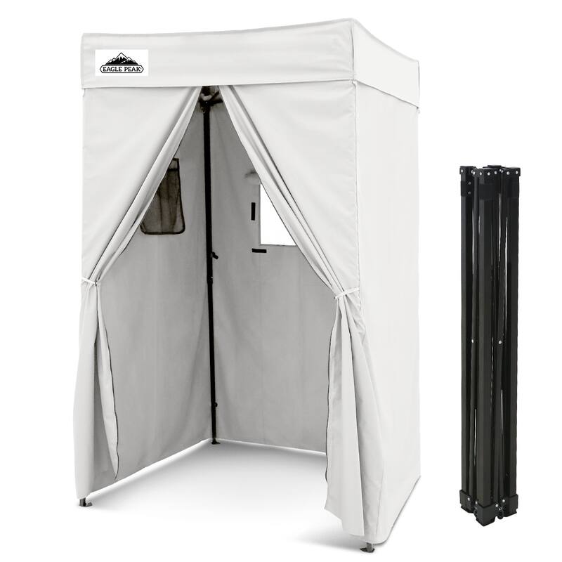 EAGLE PEAK Flex Compact 4x4 Pop-up Canopy Changing Room, Portable Privacy Dressing Room