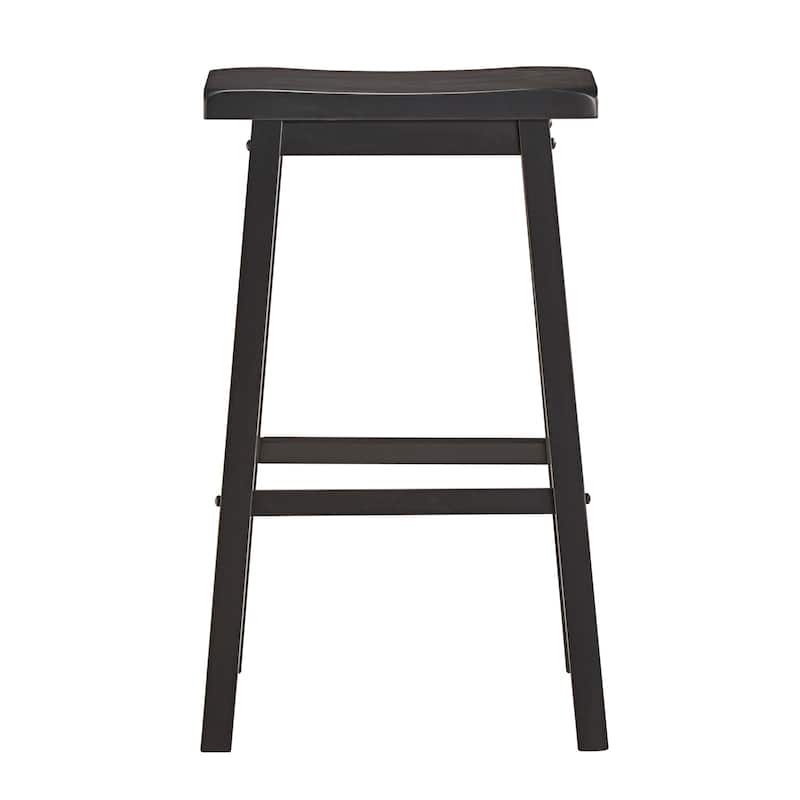 Salvador Saddle 29-inch Counter Height Backless Stools (Set of 2) by iNSPIRE Q Bold