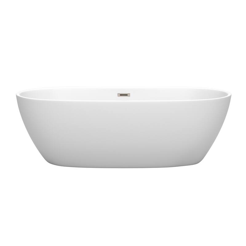 Wyndham Collection Juno 71" Free Standing Acrylic Soaking Tub with