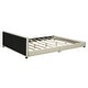 preview thumbnail 16 of 16, Queen Size & Twin XL Size Upholstered Platform Bed, Mother & Child Bed, PU Leather, Gray