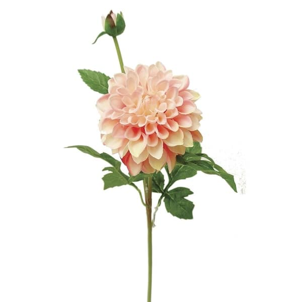 Creamy Pink Dahlia With Bud Stem Artificial Flower Bed Bath & Beyond