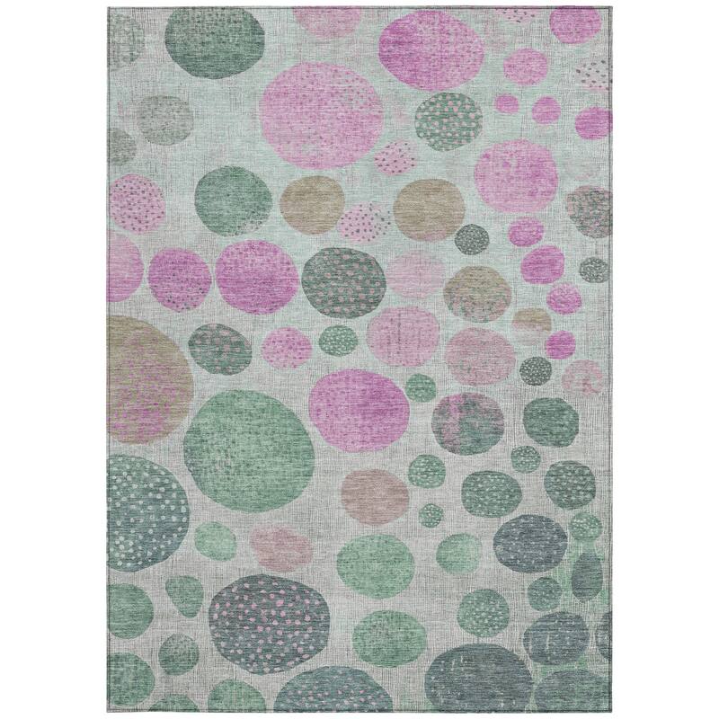 HomeRoots Geometric Transitional Rectangle Outdoor Rug