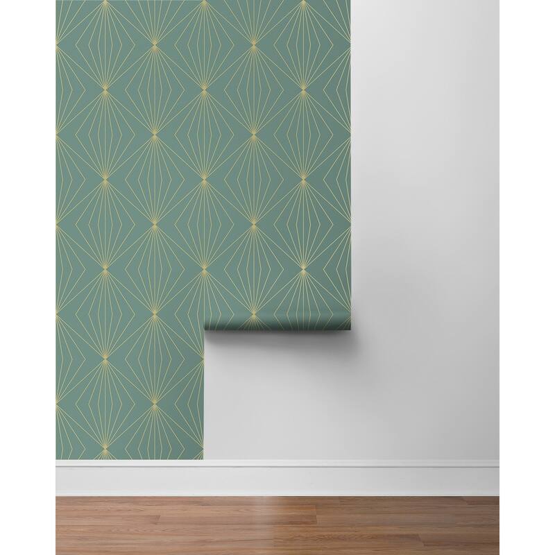 Seabrook Designs Diamond Vector Non-Woven Unpasted Wallpaper