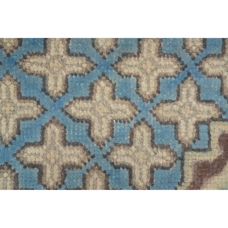 Hand Knotted Oriental 100% Wool Carpet Traditional Floral Beige & Ivories Tabriz Area Rug - 10' 3'' X 7' 1''