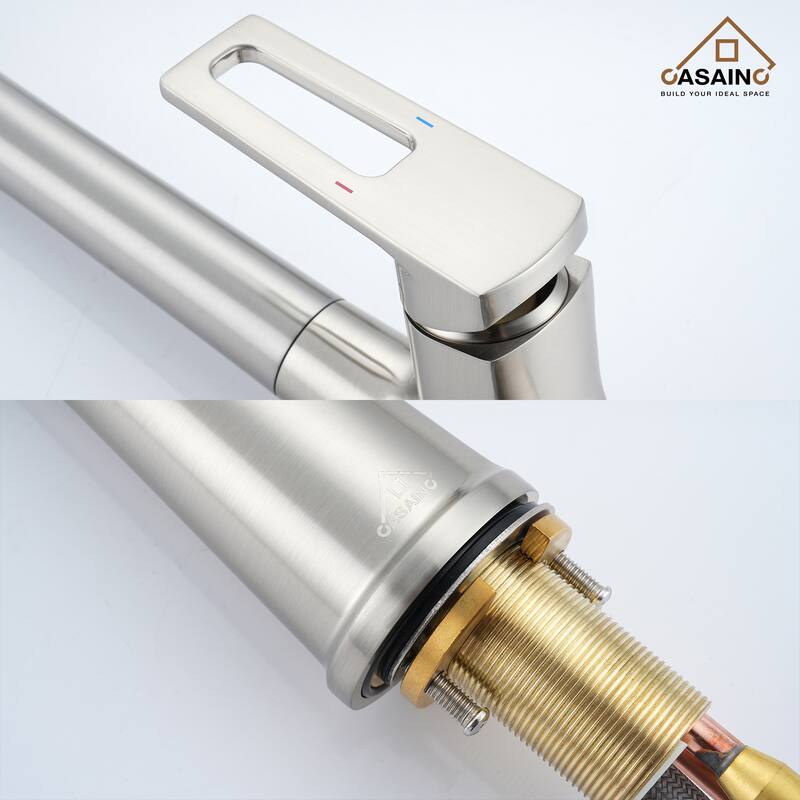 Single Handle Pull Down Sprayer Kitchen Faucet