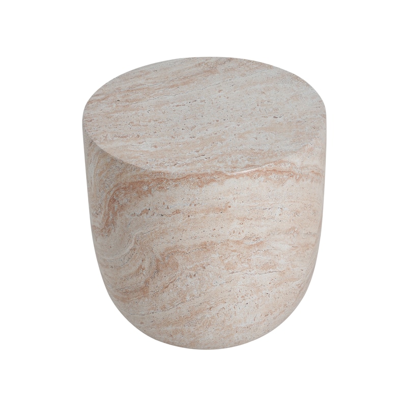 Bianca Outdoor Lightweight Concrete Side Table by Christopher Knight Home