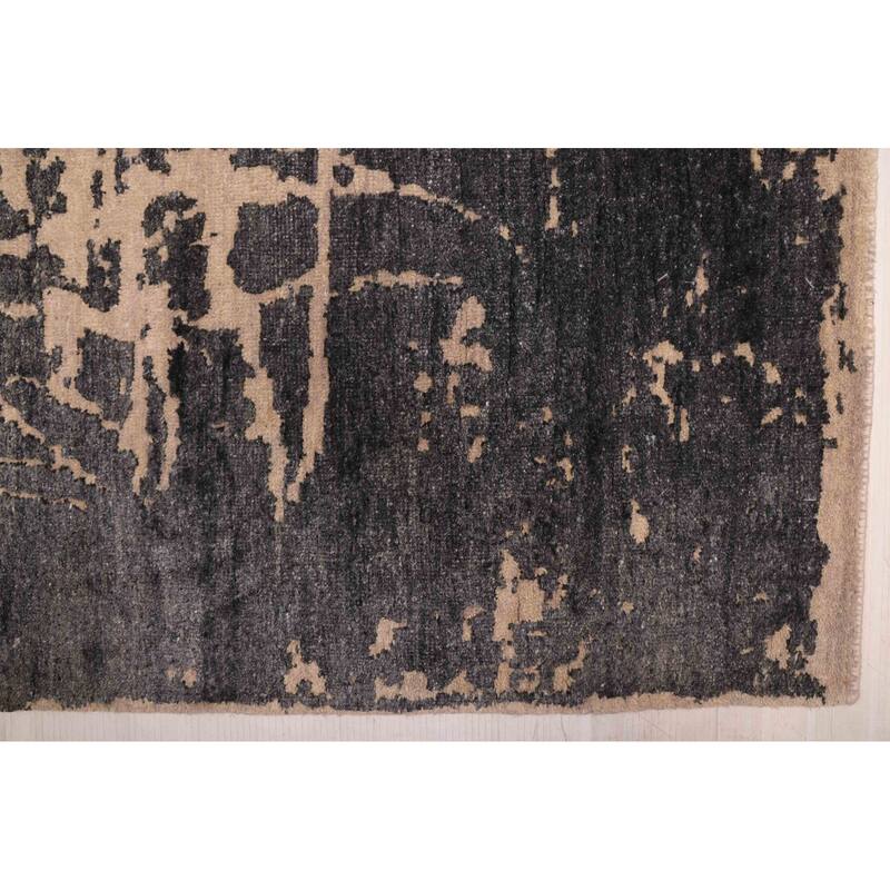 ECARPETGALLERY Hand-knotted Legacy Tan Silk, Wool Rug - 8'10 x 12'2