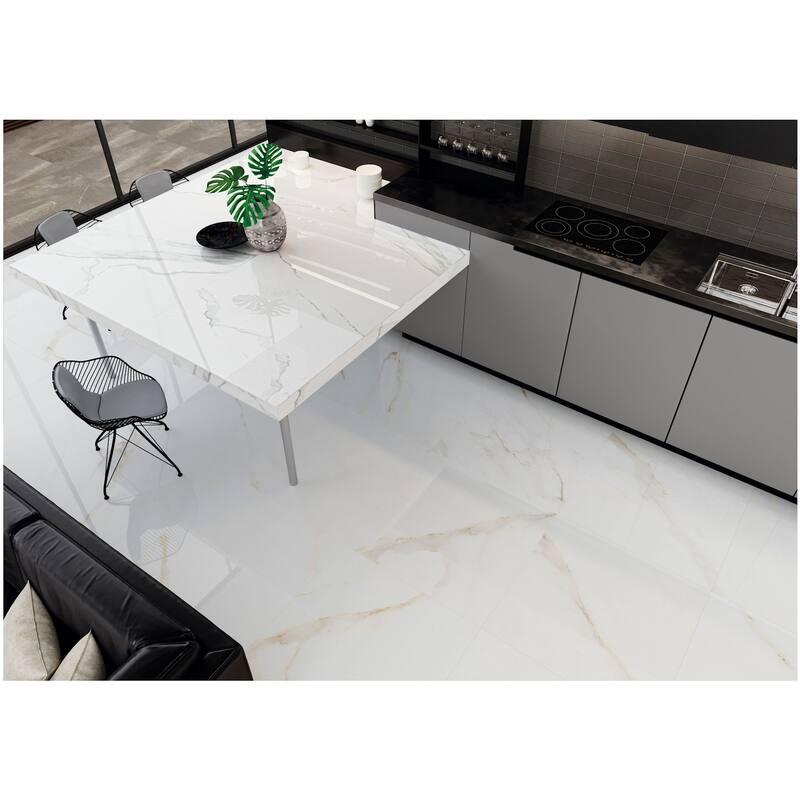 Ackland AKNPTMAI35X35P-CA Maison - 35" x 35" Porcelain Solid Floor and