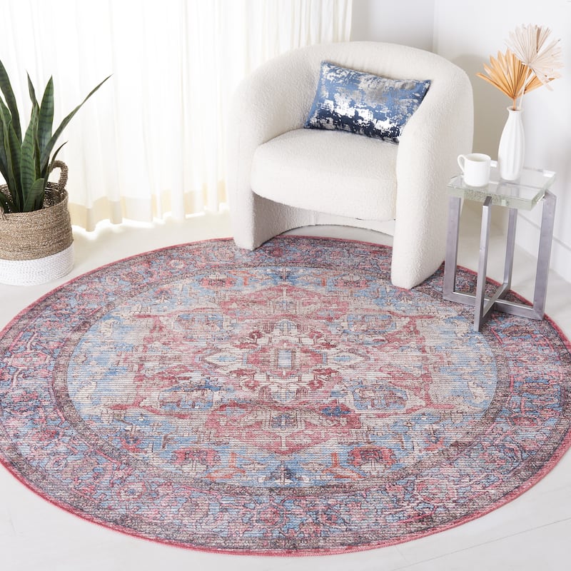 SAFAVIEH Serapi Machine Washable Slip Resistant Mai Traditional Oriental