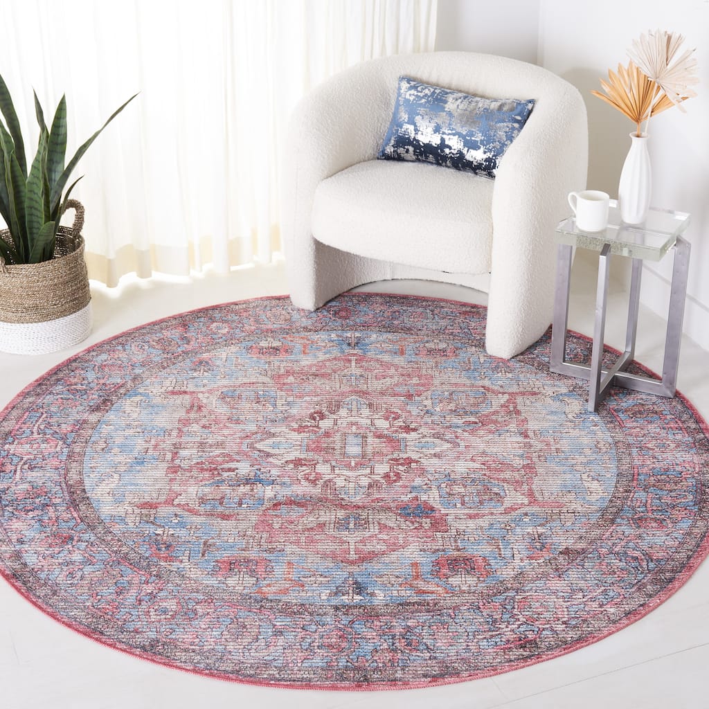 SAFAVIEH Serapi Machine Washable Slip Resistant Mai Traditional Oriental