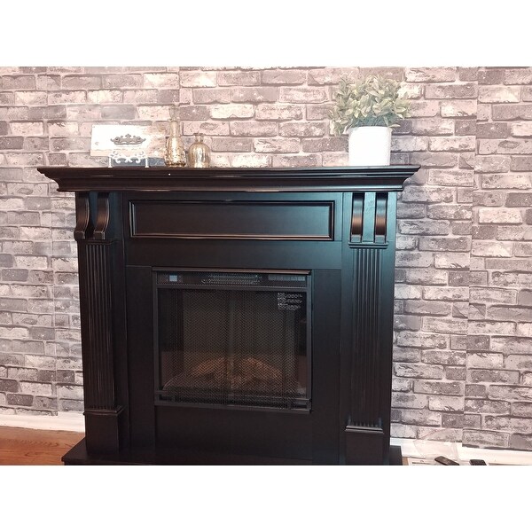 Top Product Reviews For Ashley Blackwash Electric Fireplace 48 03 L X 13 78 W X 41 25 H 6518690 Overstock