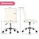 preview thumbnail 23 of 28, Gymax Armless Leisure Office Chair Adjustable Swivel Task Chair