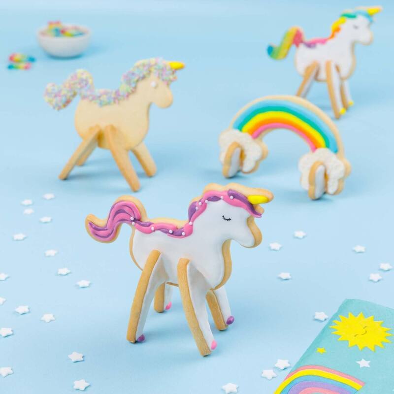 Chefclub Unicorn & Rainbow 3D Cookie Cutters