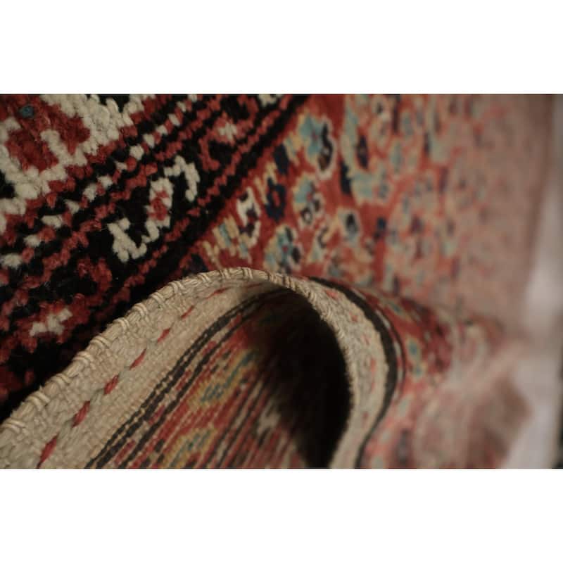 Hand Knotted Oriental 100% Wool Carpet Traditional Floral Oranges & Rust Malayer Area Rug - 6' 3'' X 3' 10''