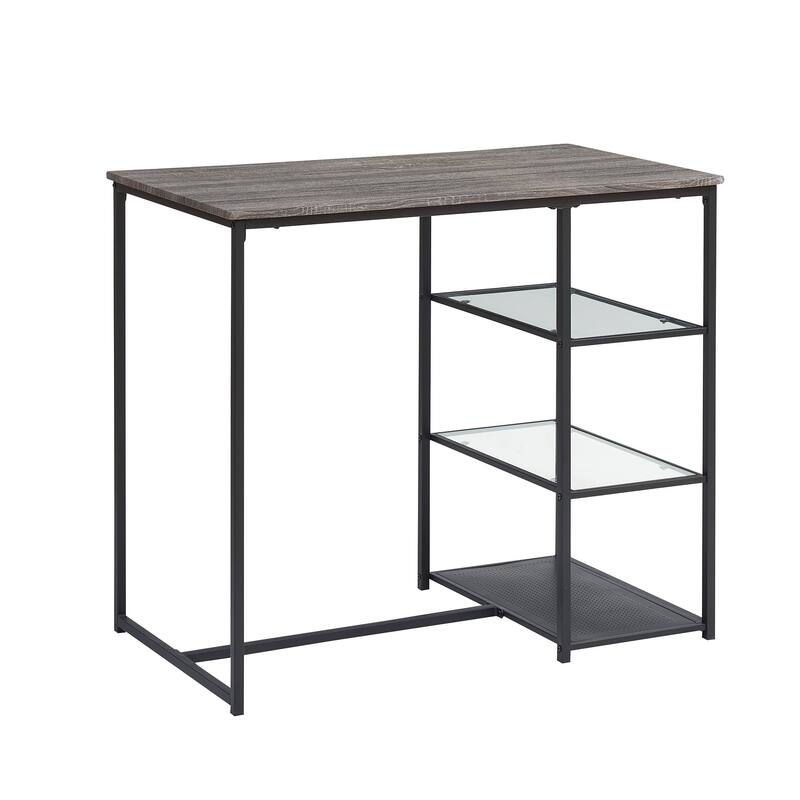 VECELO 3-Piece Dining Table Set for 2, Small Space Kitchen Table & Chairs Set with 2 Stools, Counter Height for Kitchen