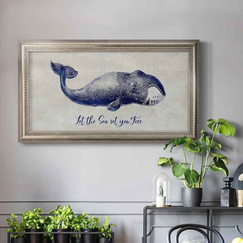 Let The Sea Set You Free Premium Framed Canvas- Ready to Hang