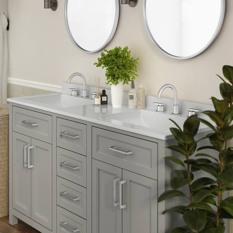 James Allan FFIR37577 60" Free Standing Double Basin Vanity Set with