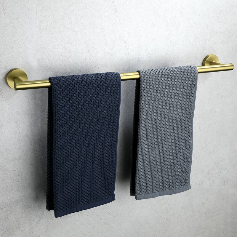 24-Inch Wall Mounted Towel Bar - Gold