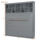 preview thumbnail 4 of 28, Queen Size Murphy Bed Wall Bed with Top Shelves & USB