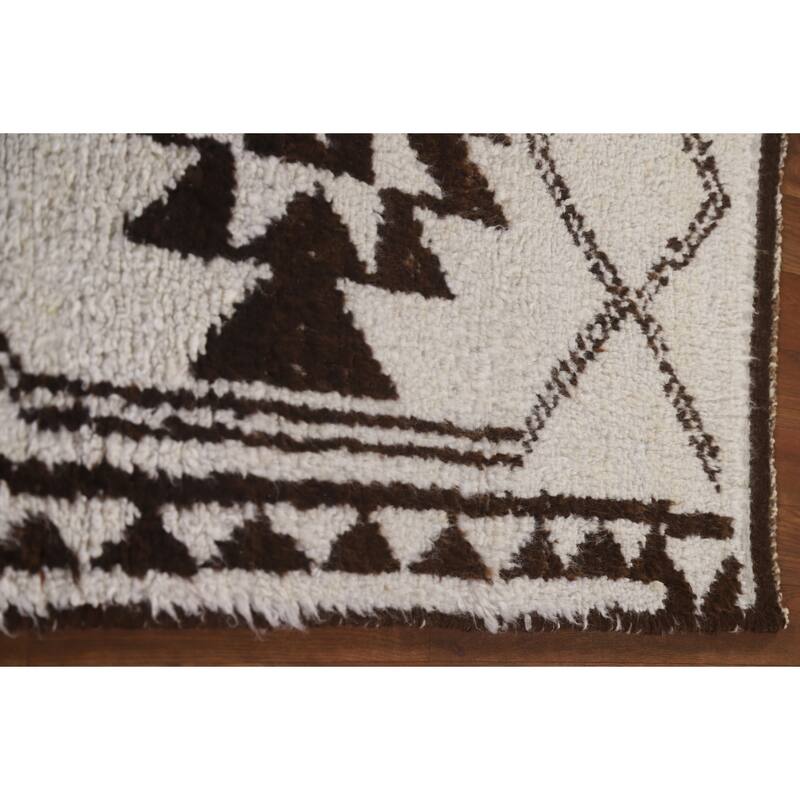 Tribal / Geometric Anatolian Turkish Runner Rug Handmade Wool Carpet - 2'11"x 9'9"