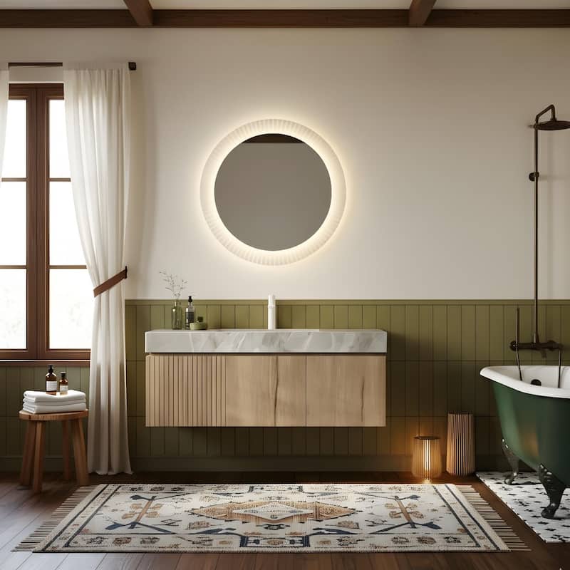 48" Bathroom Vanity with Sintered Stone countertop and Sink