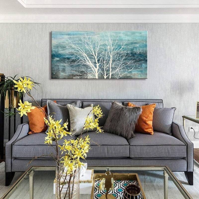 artwork picture Modern Nature Teal Artwork Prints paintings