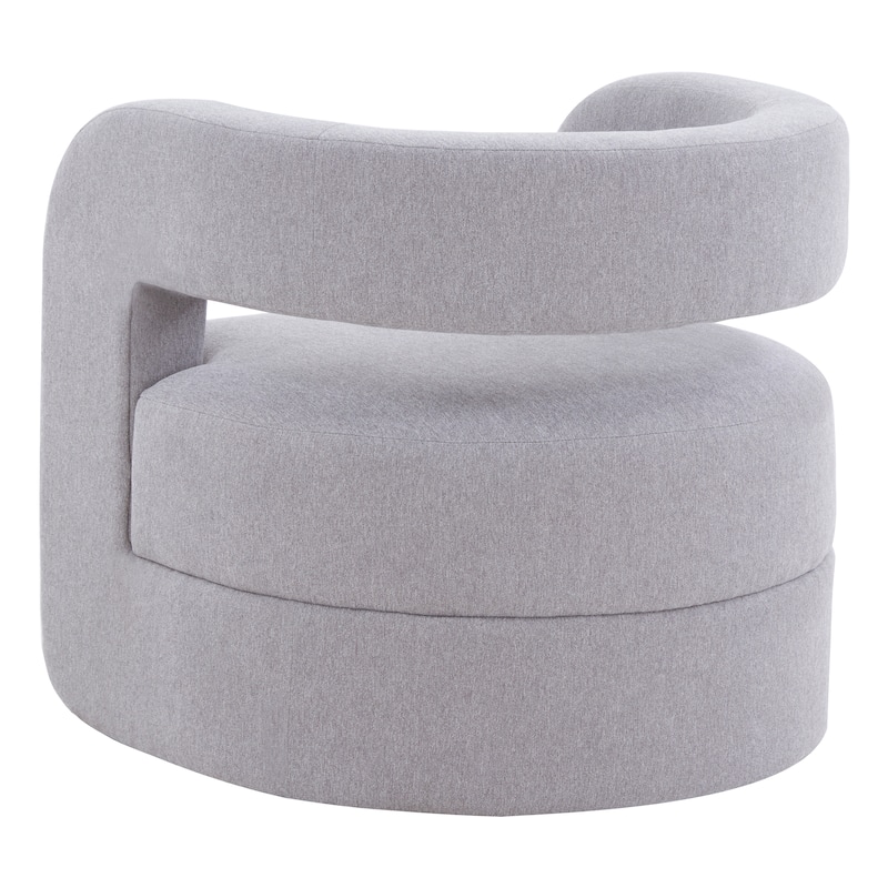 SAFAVIEH Couture Onela Barrel Back Accent Chair - 32 In. W x 29 In. D x 29 In. H. - 32"W x 29"D x 29"H