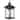 Modern 19" Black Porch Light - Aluminum & Seeded Glass