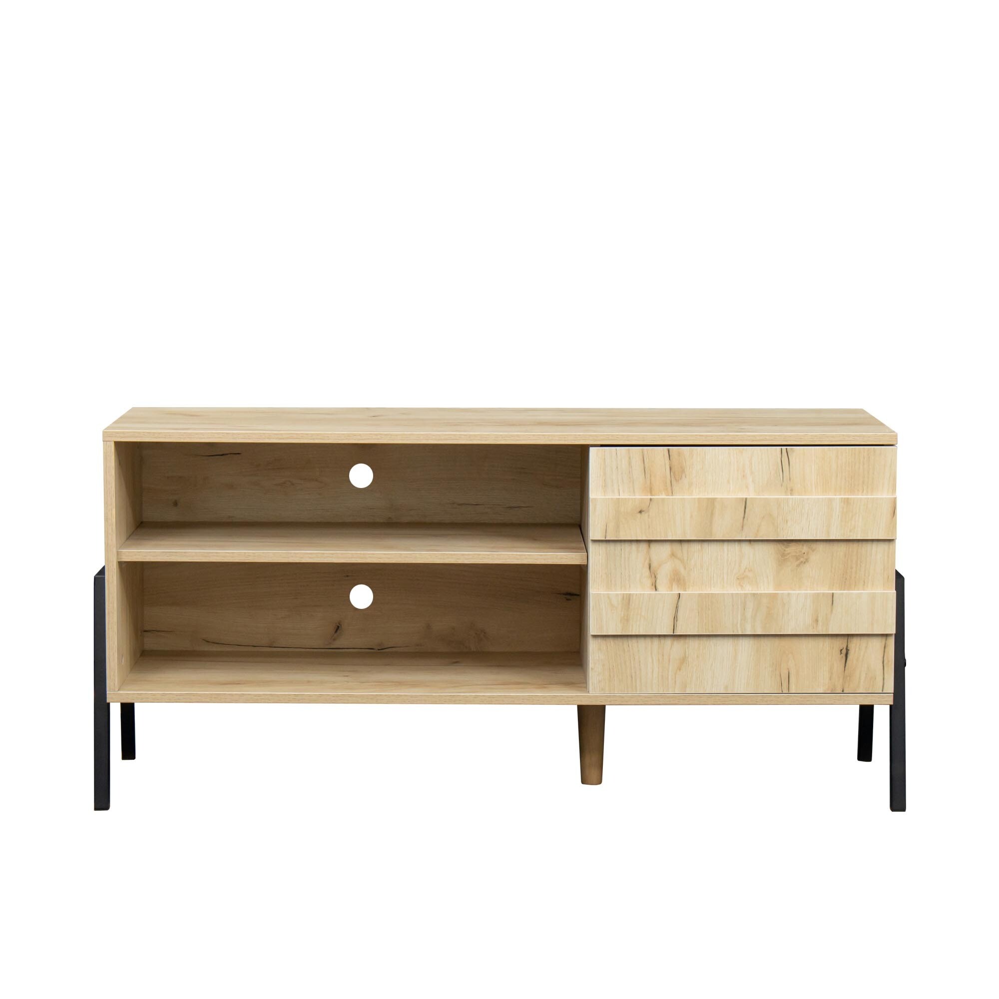 Mid-century modern TV Stand with storage space - Picture 14 of 15