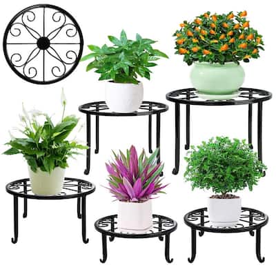 Metal Plant Stand 5 Pack Plant Stands - 11.1 x 11.06 x 7.2 inches