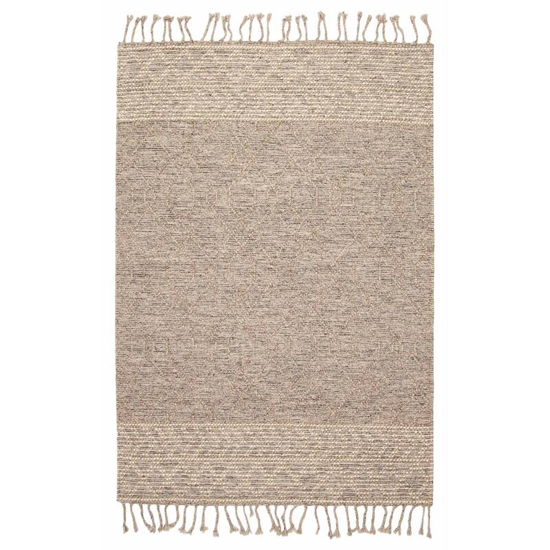 ECARPETGALLERY Braid weave Sienna Brown Wool Rug - 5'3 x 7'6 - Brown - 5'3 x 7'6