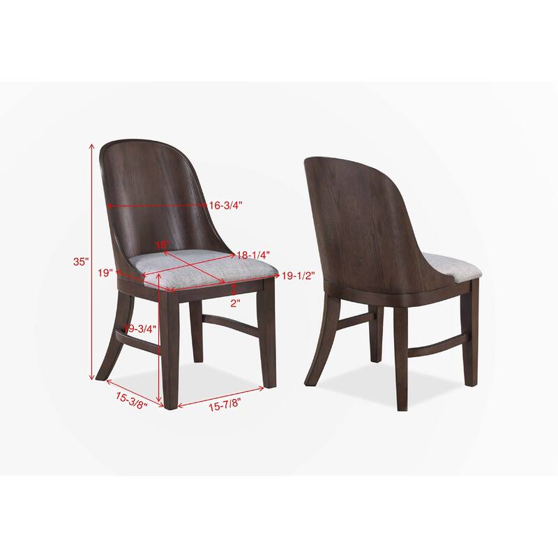 2pc Upholstered Dining Chair